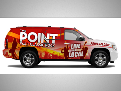 Vehicle Wrap Art for 94.1 The Point